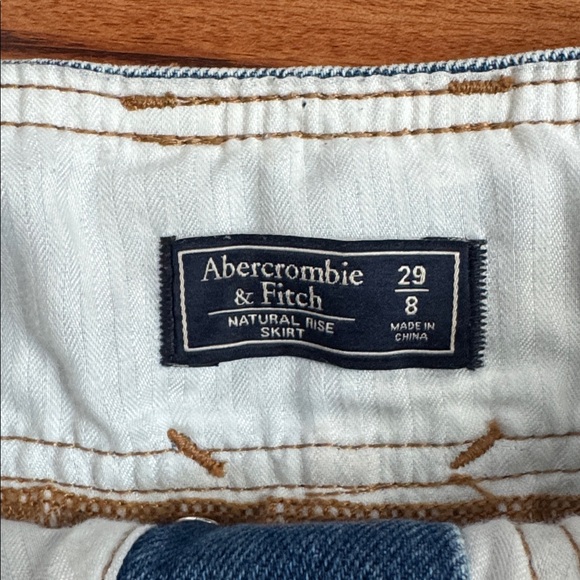 Abercrombie & Fitch Blue Denim Mini Skirt - Picture 3 of 4